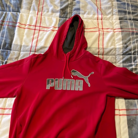 Puma Mens small sweater red US/S - Picture 1 of 5